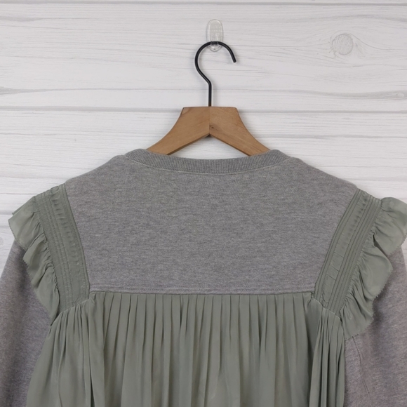 Sea New York Gray Sweatshirt with Viscose Ruffles - Picture 5 of 7